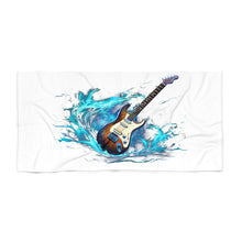 Load image into Gallery viewer, Guitar Towel - AQUA (White)