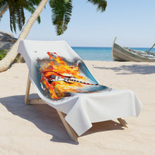 Load image into Gallery viewer, Guitar Towel - FIRE (White)