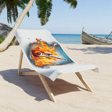 Load image into Gallery viewer, Guitar Towel - FIRE (White)