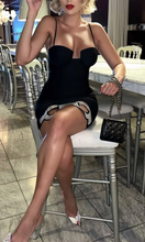 Load image into Gallery viewer, New Women Summer Fashion Sexy Backless Halter Black Mesh Midi Bodycon Bandage Dress 2023 Elegant Evening Club Party Dress