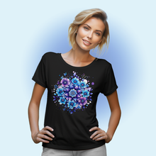 Load image into Gallery viewer, Blue Flowers Tshirt