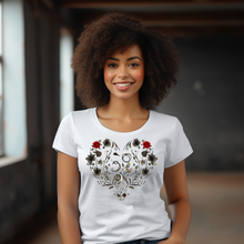 Load image into Gallery viewer, Plant and Roses Heart Tshirt