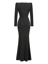 Load image into Gallery viewer, Black Maxi Long Rhinestone Diamonds Gowns Dress 2024 Elegant