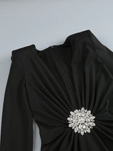 Load image into Gallery viewer, Black Maxi Long Rhinestone Diamonds Gowns Dress 2024 Elegant