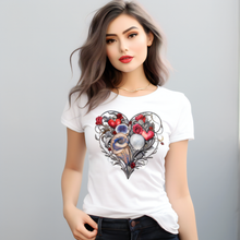 Load image into Gallery viewer, Beautiful heart design tshirt