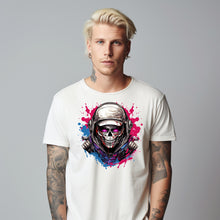 Load image into Gallery viewer, Skull with awesome color tshirt