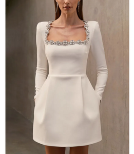 WHITE Dress 2024 Elegant Evening Club Party Outfit