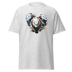 Three Modern Helmets T-shirt