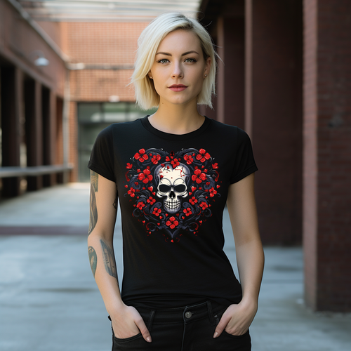 Skull Heart Tshirt