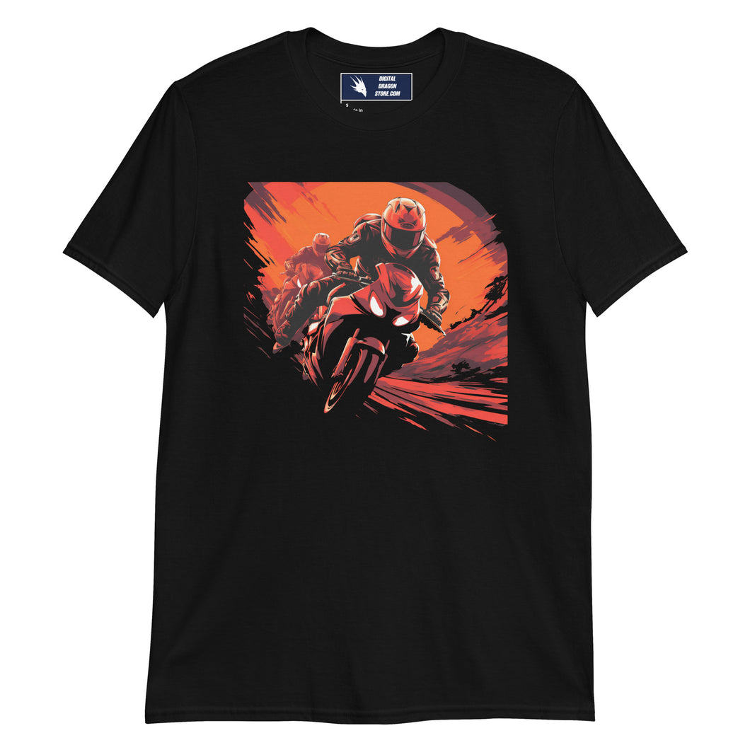 Bikers on race track t-shirt