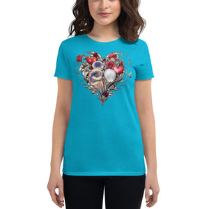 Beautiful heart design tshirt