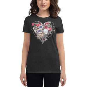 Beautiful heart design tshirt