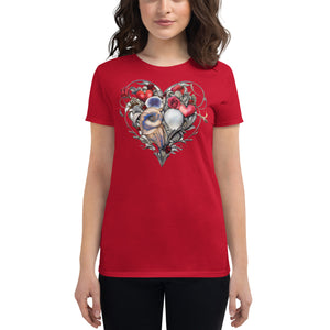 Beautiful heart design tshirt