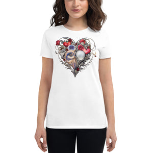 Beautiful heart design tshirt