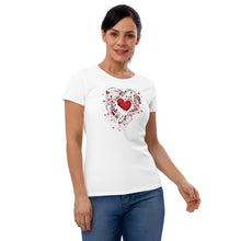 Load image into Gallery viewer, Hearts Black and White tshirt