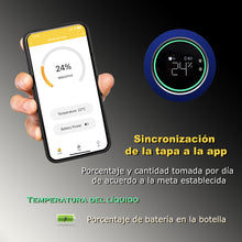 Load image into Gallery viewer, Termo Botella De Agua Inteligente 600ml 24 Hrs App Tracking