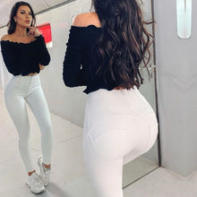 Load image into Gallery viewer, Melody Artificial Leather Pants High Waist Pencil Pants Women Clothing Skinny Leggings Elastic Sexy Hip Butt Lift Pants