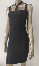 Load image into Gallery viewer, Black Cocktail Cut Out Dress