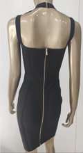 Load image into Gallery viewer, Black Cocktail Cut Out Dress