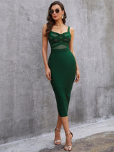 Load image into Gallery viewer, Green Sexy Sleeveless Backless Bandage Dress