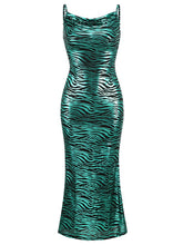 Load image into Gallery viewer, Sleeveless Backless Green Maxi Long Mermaid Dress