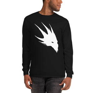 Long Sleeve T-Shirt Dragon Head White