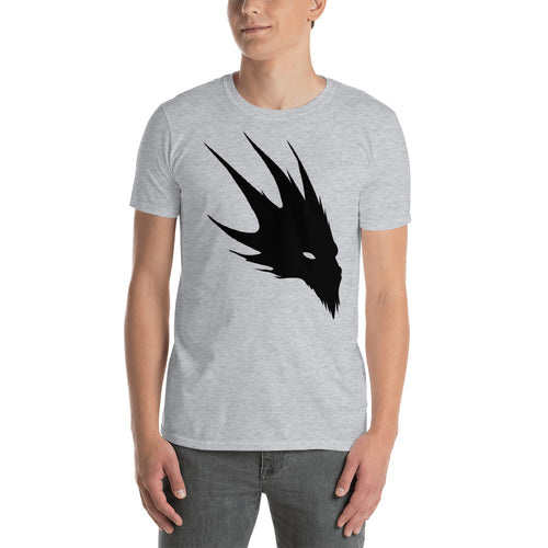 Camiseta de manga corta unisex Dragon Head Black