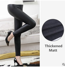 Load image into Gallery viewer, Fitness Faux Leather Leggings Black Light &amp; Matt, Thin &amp; Thick(for cold)